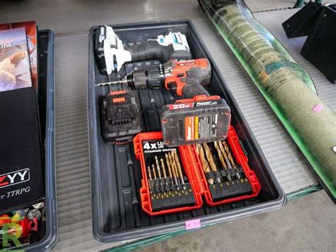 Tray of Bauer and Hart Drills and Drill Bits - Roller Auctions