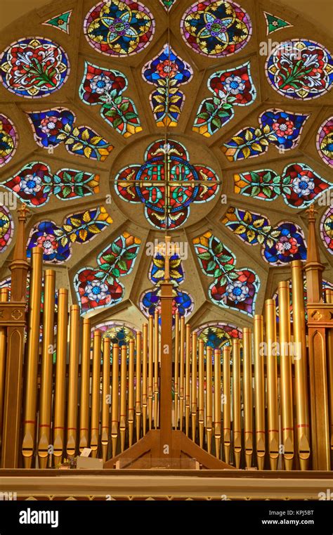 Interior view of St. Joseph Catholic Church, Macon, Georgia Stock Photo ...