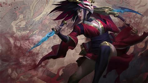 ArtStation - Akali Bloodmoon Splash Art Animation - Fanart