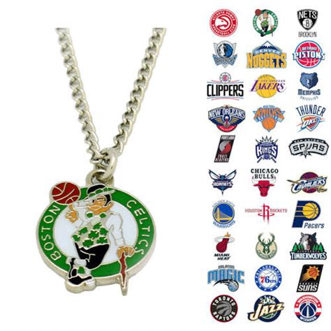 NBA Pendant Necklace - Choose Your Team - Sunset Key Chains