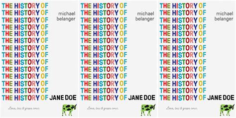 Q&A with Michael Belanger, author of THE HISTORY OF JANE DOE - Penguin Teen