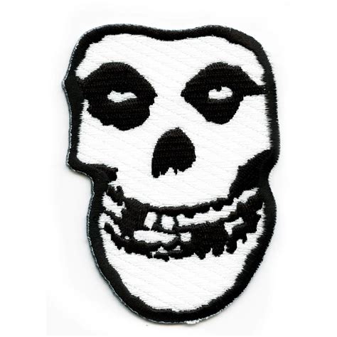 Misfits Skull Logo Iron On Patch