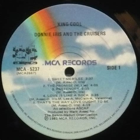 Donnie Iris – King Cool - 1981 Pressing – Vinyl Pursuit Inc