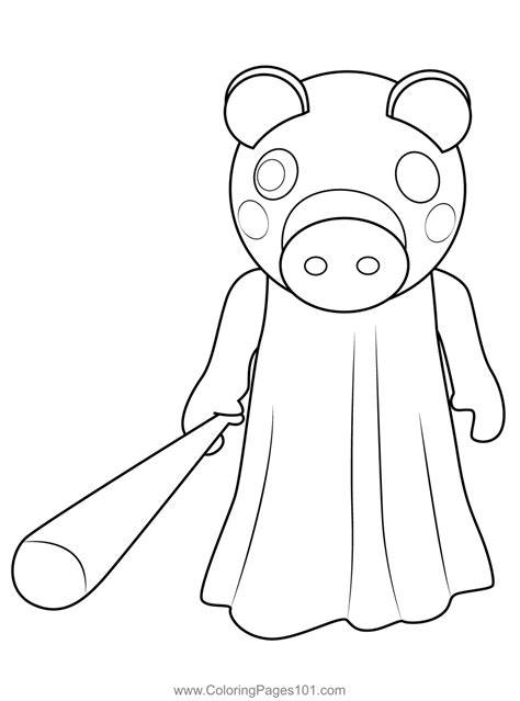 Piggy Stunned Roblox Coloring Page for Kids - Free Roblox Printable Coloring Pages Online for ...