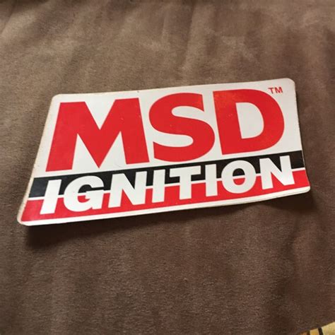 MSD Ignition sticker/decal 8x3 1/2 | Etsy