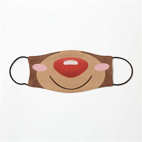 "Christmas Reindeer Face" Mask by trajeado14 | Redbubble