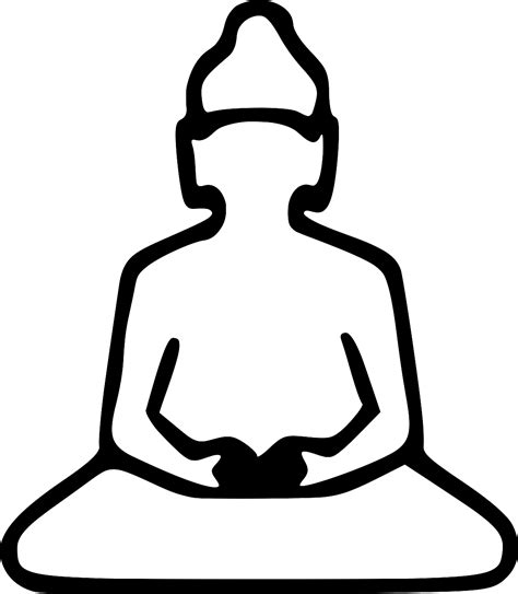 SVG > Buddhist zeichnen skizzieren religiös - Kostenloses SVG-Bild & Symbol. | SVG Silh