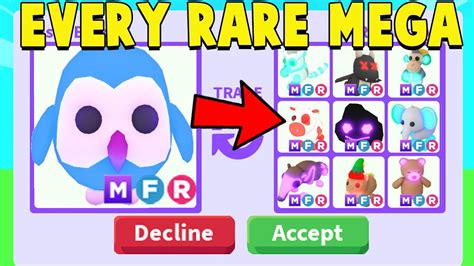 I traded for EVERY MEGA RARE PET in Adopt Me! - YouTube