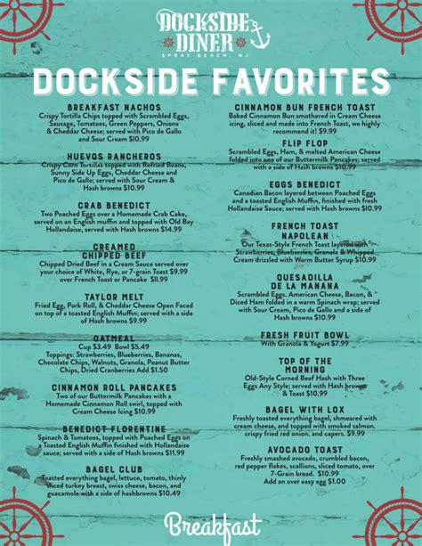 Menu – Dockside Diner