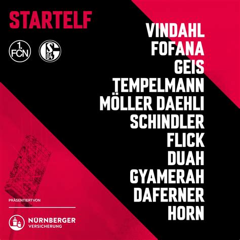 1. FC Nürnberg on Twitter: "Unsere Start-1⃣1⃣ für den Test gegen @s04 ...