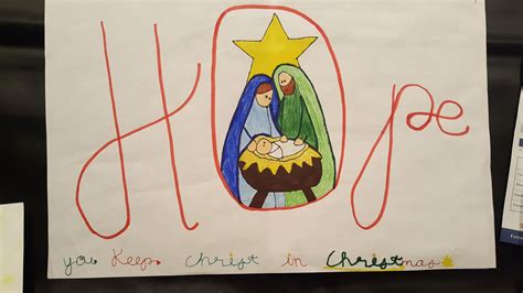 2020 Keep Christ in Christmas Poster Contest - Knights of Columbus - Utah