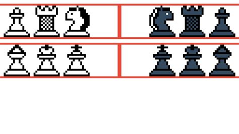 Pixel Chess Pieces