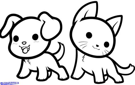 Cute Baby Animal Coloring Pages Draw Animals Drawing Of Sketch Best 9 | Cartoon drawings of ...