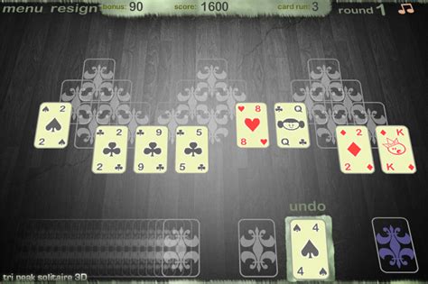 Tri Peak Solitaire 3D - Play Online on Flash Museum 🕹️