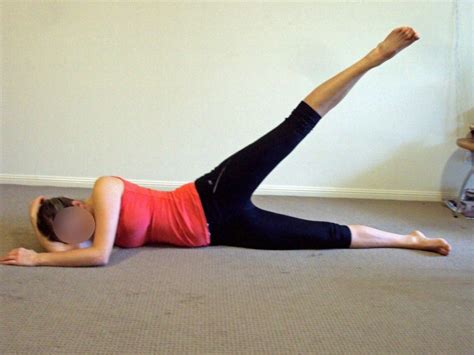 Side lying Abduction exercise for hip and glut strengthening ...