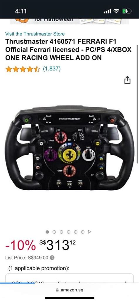 Thrustmaster Ferrari f1 wheel, Video Gaming, Gaming Accessories ...