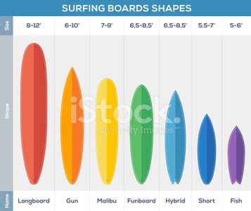 Surfing Boards Types Vector Infographic Stock Clipart | Royalty-Free | FreeImages