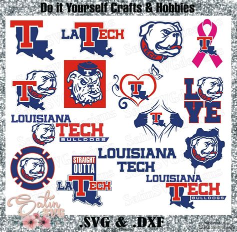 LA Tech Bulldogs, Louisiana Tech University NEW Custom Designs. SVG Files, Cricut, Silhouette ...