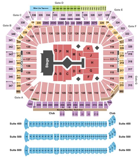 Ford Field, Taylor Swift 2023 Seating Chart | Star Tickets