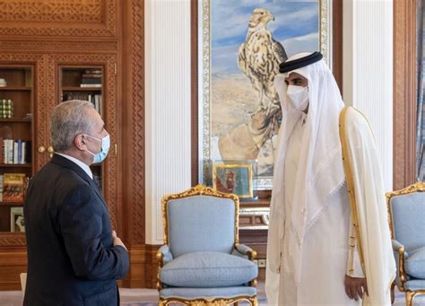 Sheikh Tamim meets Palestinian PM Shtayyeh in Qatar - Doha News | Qatar