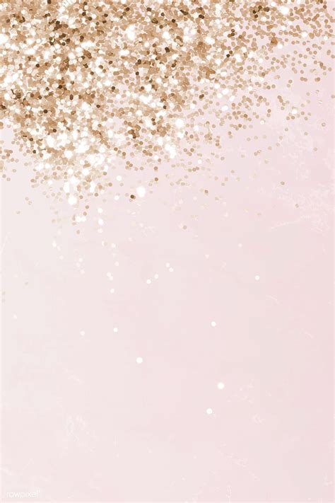 Download premium vector of Pink and gold glittery pattern background ...