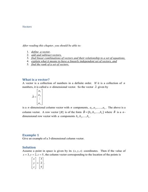 rank of matrices