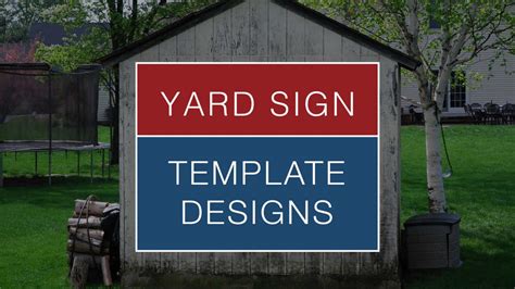 Yard Sign Templates