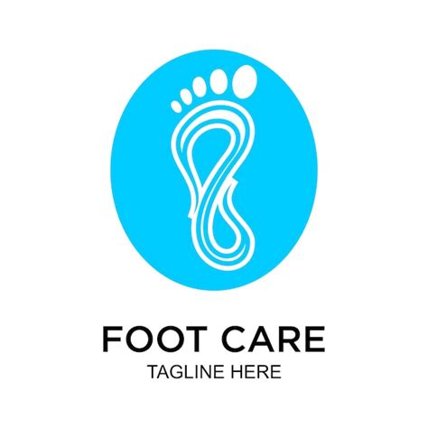 Premium Vector | Foot care logo design simple concept premium vector