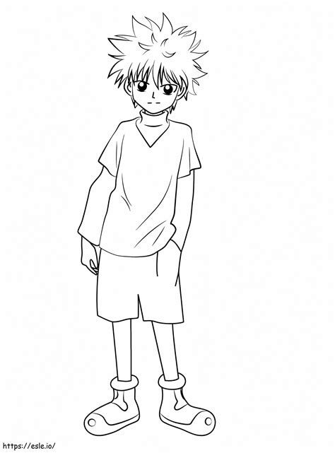 Killua Hunter X Hunter 2 coloring page