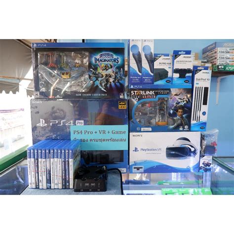 เครื่องเกมส์ PS4 Pro + VR + Move + Game 14 แผ่น | Shopee Thailand