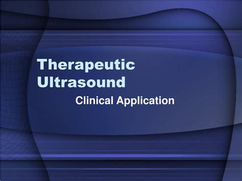 PPT - Therapeutic Ultrasound PowerPoint Presentation - ID:37327