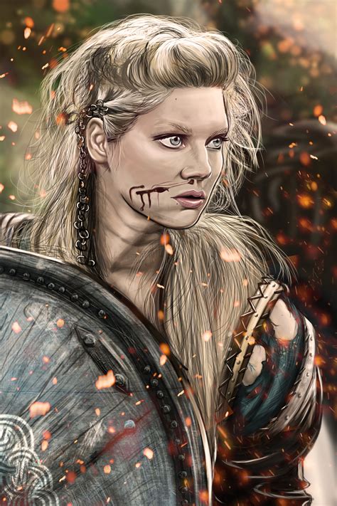 ArtStation - Lagertha portrait