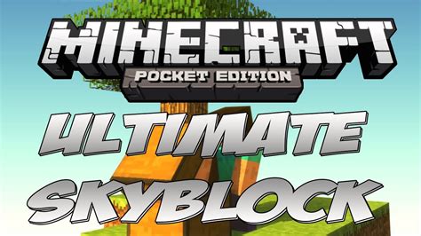 Minecraft Pocket Edition : ULTIMATE SKYBLOCK SEED !!! - YouTube