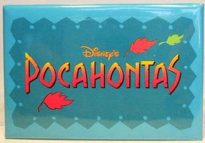 Pocahontas logo button (blue background) from our Buttons collection | Disney collectibles and ...