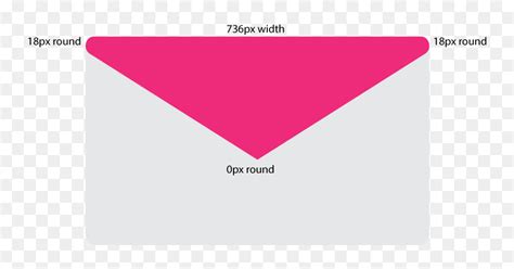 Pixel Perfect Rounded Triangle - Border Radius Triangle Css, HD Png ...