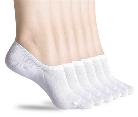 Mascarry - Men Casual Cotton Non-Slip Invisible Low Cut No Show Socks-6 pair White - Walmart.com ...