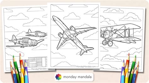 Airplane Printable Coloring Page