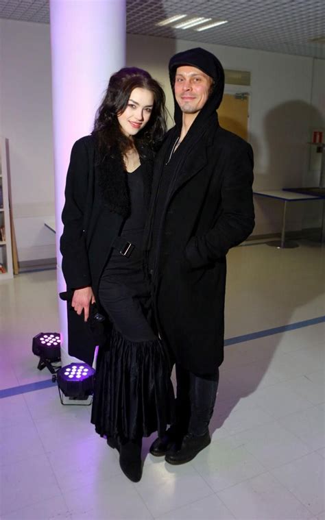 Ville valo looks very happy with his girlfriend christel karhu in ...