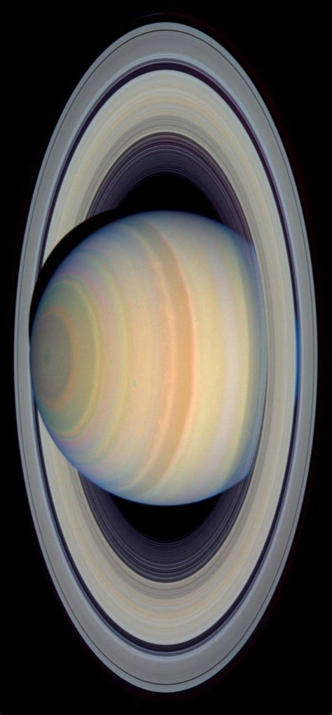 Saturn ‘s Rings in Visible Light, image from NASA Hubble. | Nasa hubble ...