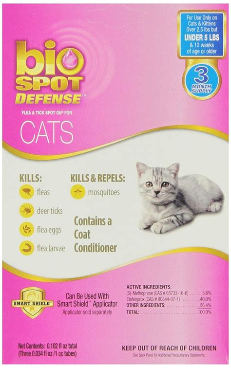 Reviews Bio Spot Active Care Flea and Tick Spot-On for Cat