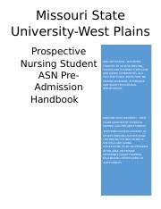 Pre-Admission Handbook 2020-2021 updated .docx - Missouri State ...