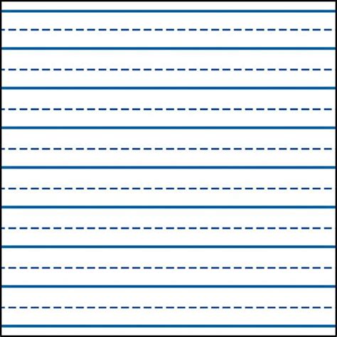 Blank Writing Lines For Kindergarten