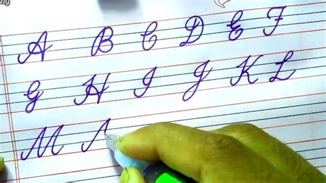 Cursive Handwriting Cursive Writing A To Z - Printable Form, Templates and Letter