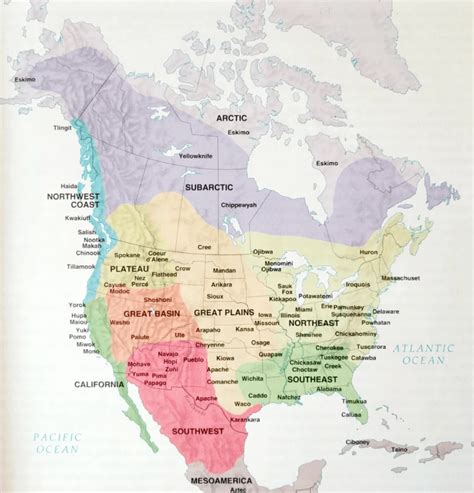 Native American Tribes Map: Indigenous Peoples USA | Wondering Maps