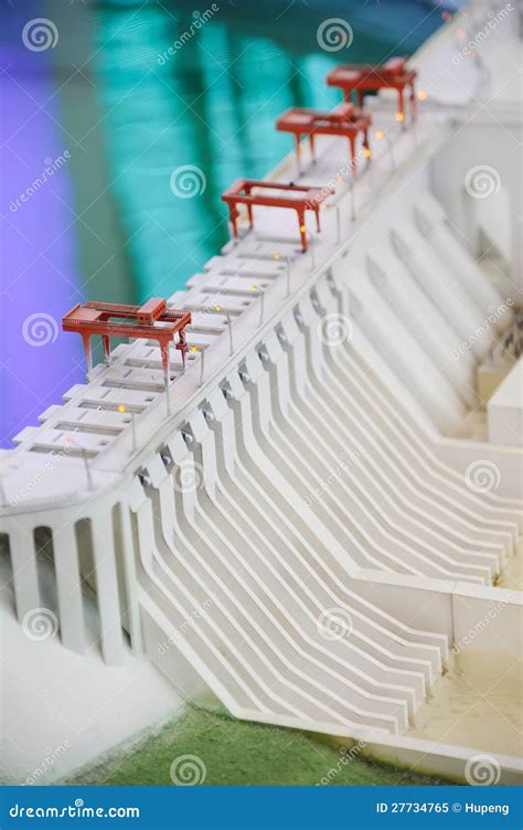 Hydropower Station Model Stock Photo | CartoonDealer.com #27734784