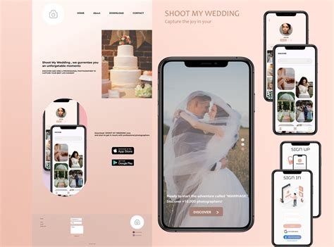 "SHOOT MY WEDDING" App design by Abdessalam on Dribbble