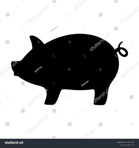 Pig Silhouette Photos, Images & Pictures | Shutterstock