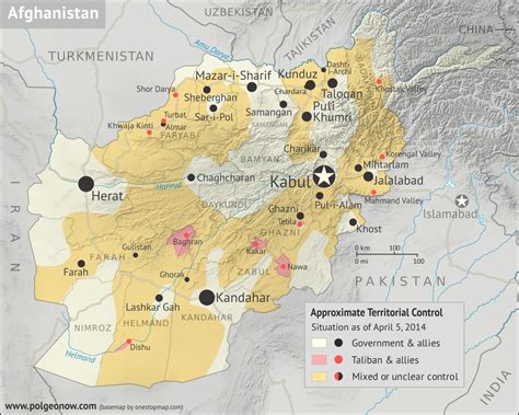 Afghanistan War Map