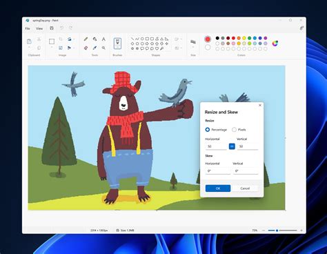 Paint app for Windows 11 update for Windows Insiders brings updated dialogs and more