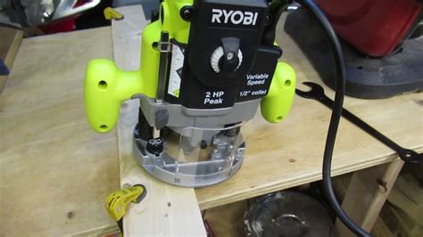 Ryobi 2 HP 10-Amp Plunge Base Router - First run | Ryobi, Router, Plunge router